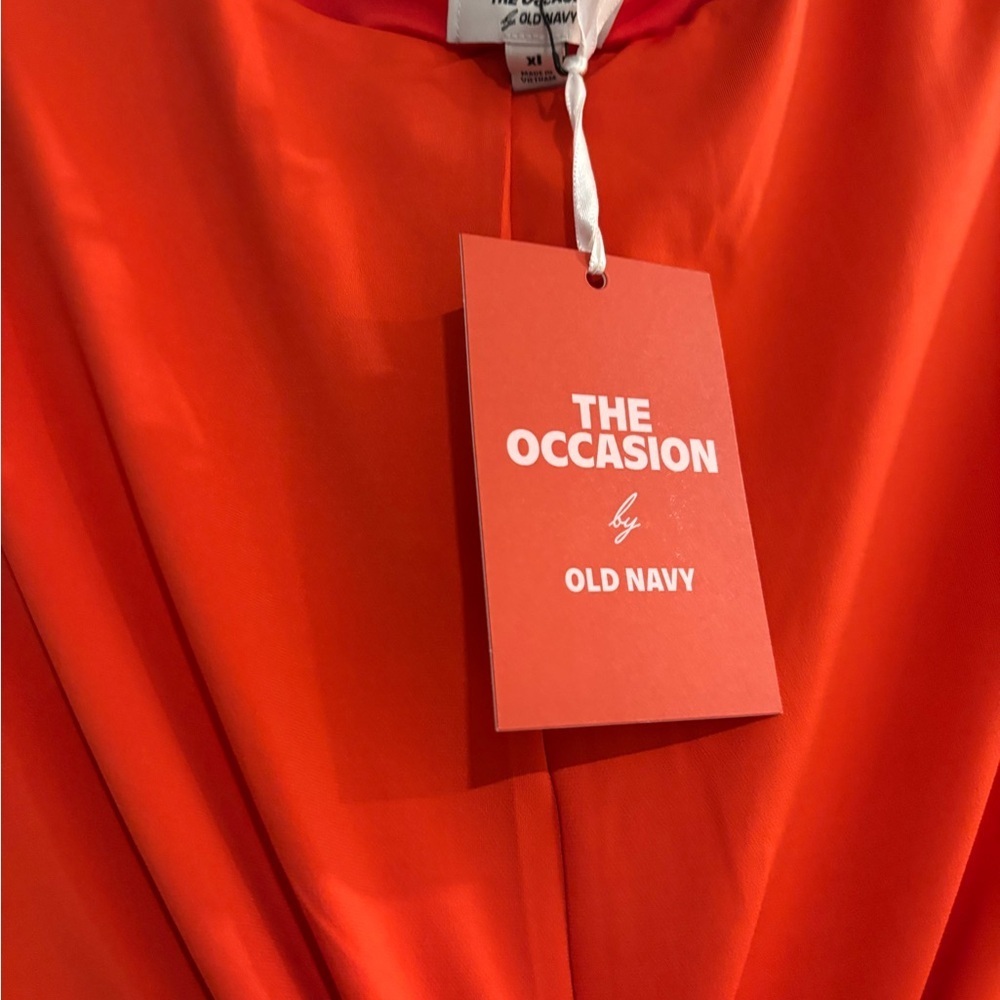 Old Navy The Occasion Twist-Front Maxi Dress – NWT – Size XL – Coral - Picture 11 of 15